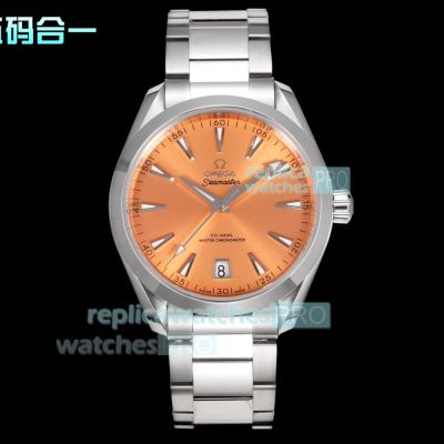 Swiss Replica Omega Seamaster Aqua Terra 150m Orange Dial Cal.8900 Watch 
